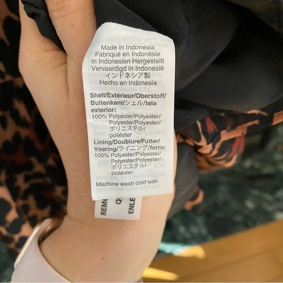 J. Crew Tie-Neck Dress in Leopard Crinkle Chiffon, size XXS, NWT - Picture 5 of 16